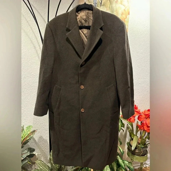 Calvin Klein Brown Coat Men's Size 38 - Picture 2 of 14